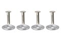 Satteldecke f&uuml;r SIMSON SR1, SR2, SR 2E - braun, mit Spaltnieten &amp; Rosetten