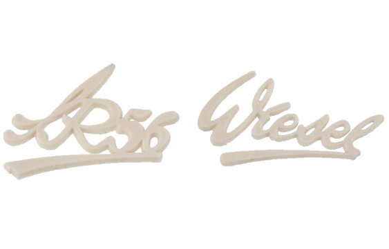 Schriftzug (Typenzeichen & Serienbezeichnung) für IWL SR56 WIESEL