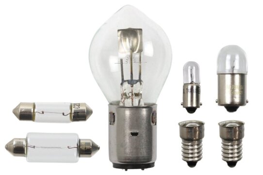Glühbirnen für MZ IFA, BK 350 - 6V (Lampenset, Glühbirnensatz)