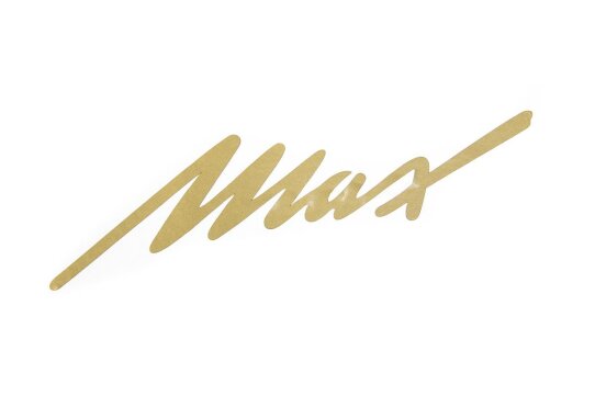 Schriftzug in Gold für NSU MAX