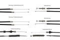 Bowdenzug-Set für BMW R50/5, R60/5 - schwarz